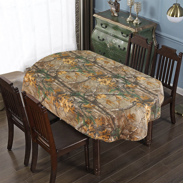 Realtree Xtra Camo Tablecloths for Outdoor Events and Hunting Parties Polycotton Fabric 60"x84